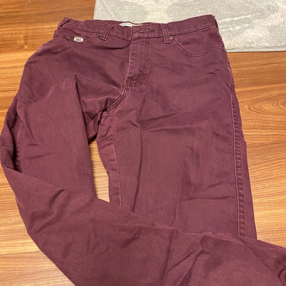 purple maroon ish baggy relaxed straight leg jeans